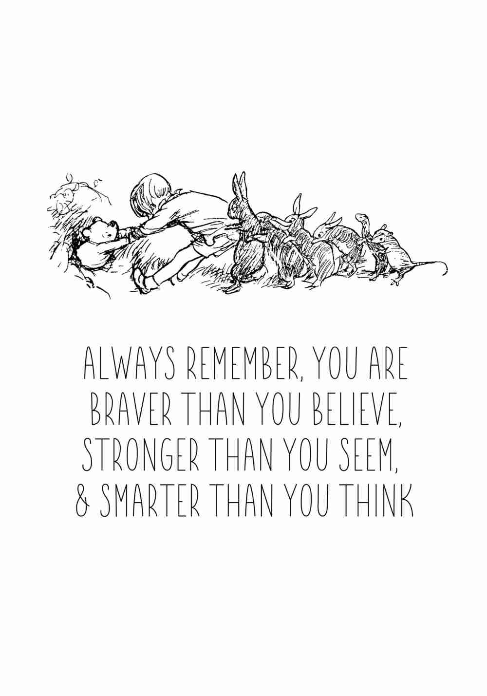 Always Remember, You Are Braver Than You Believe Poster