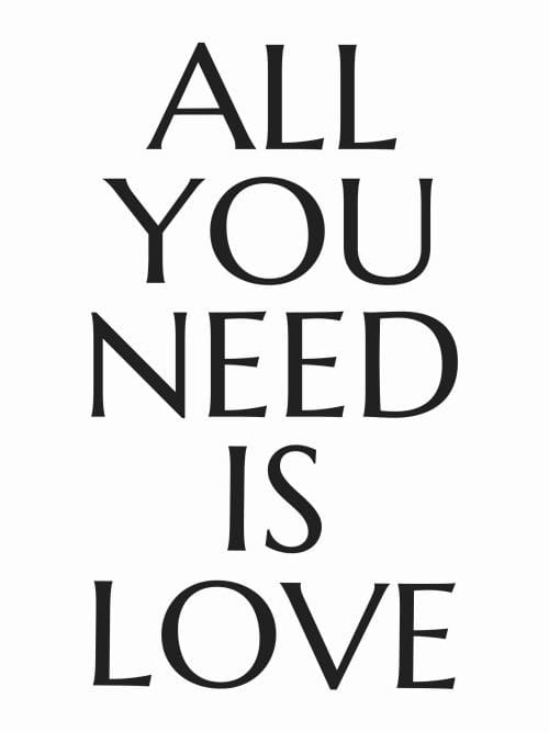 All You Need is Love Poster