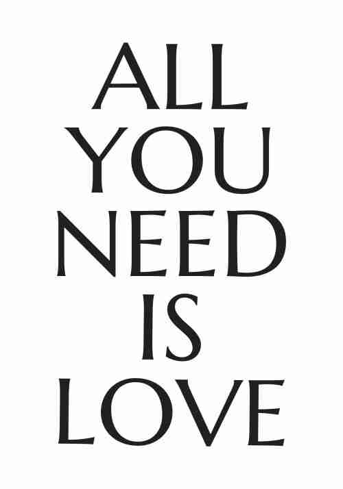 All You Need is Love Poster