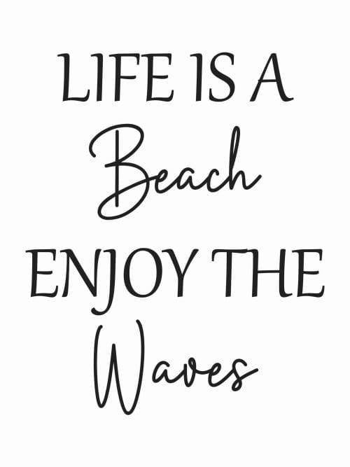 Life is a Beach Poster