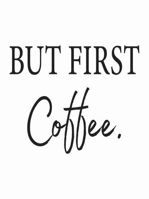 But First Coffee Poster