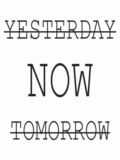 Yesterday Now Tomorrow Poster