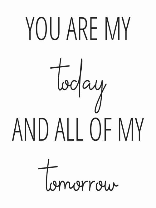 You Are My Today Poster