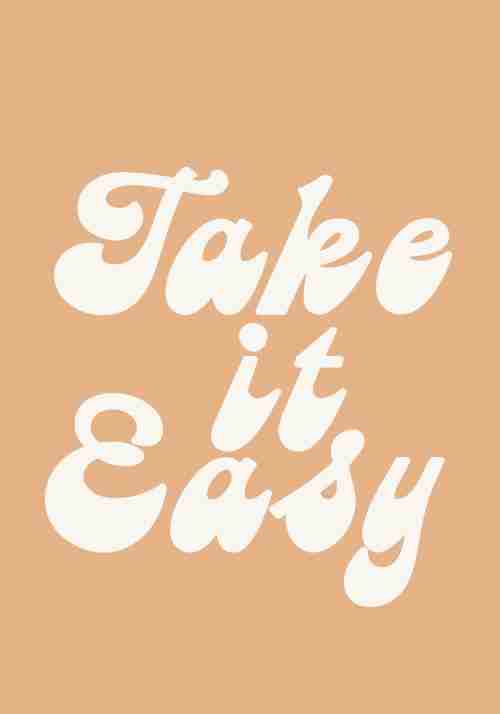 Take it Easy Poster