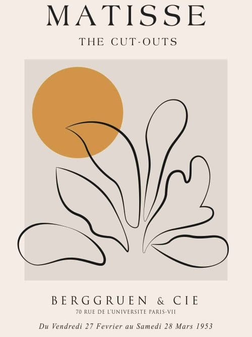 Matisse Leaf And Sun Poster