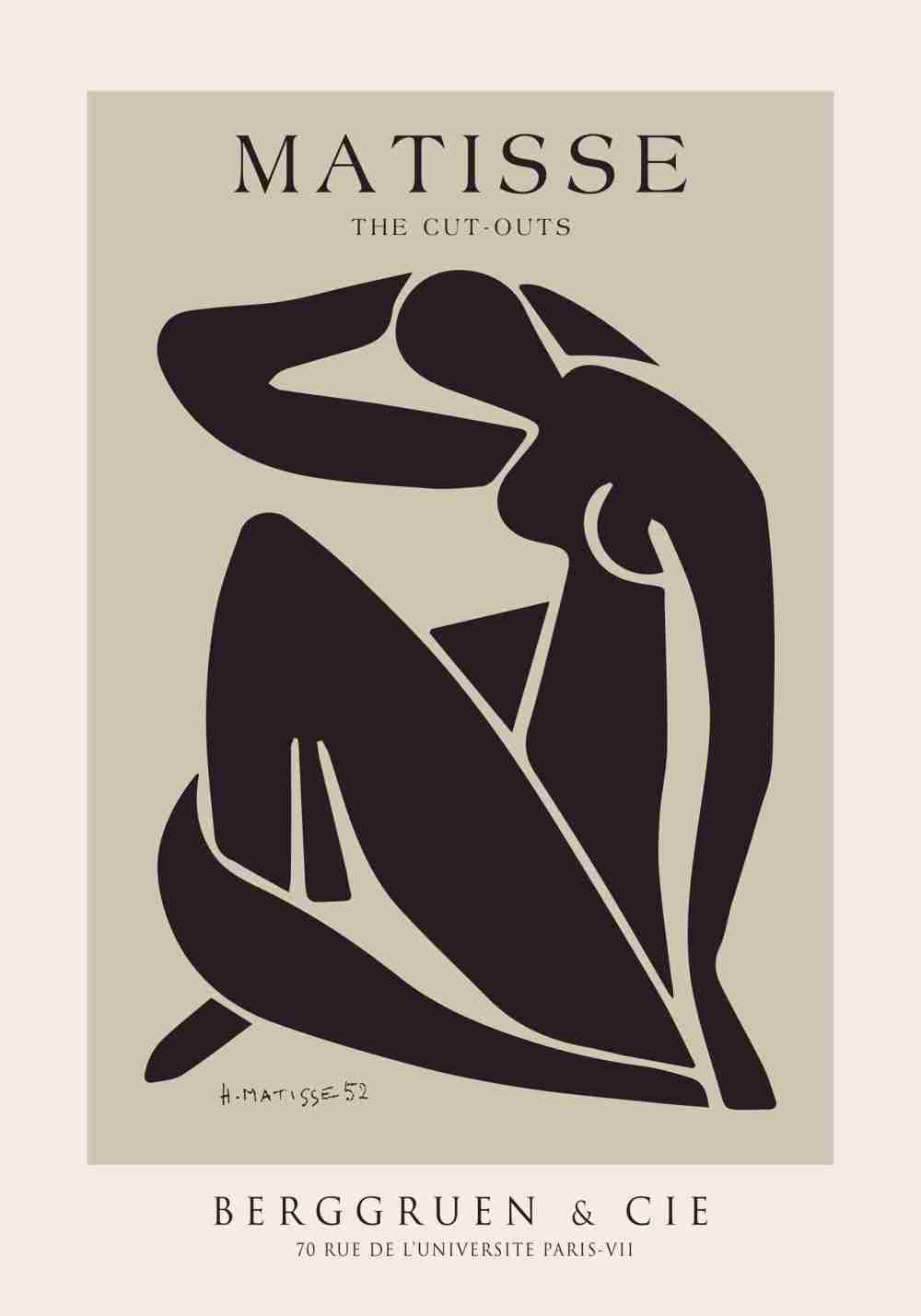 Matisse Black Nude Poster