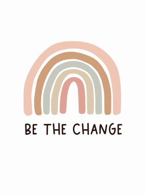 Be The Change Poster