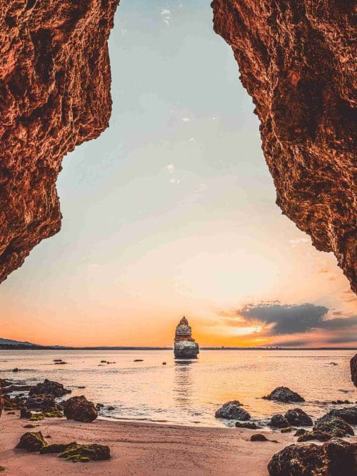 Stora Stenar på Stranden Poster