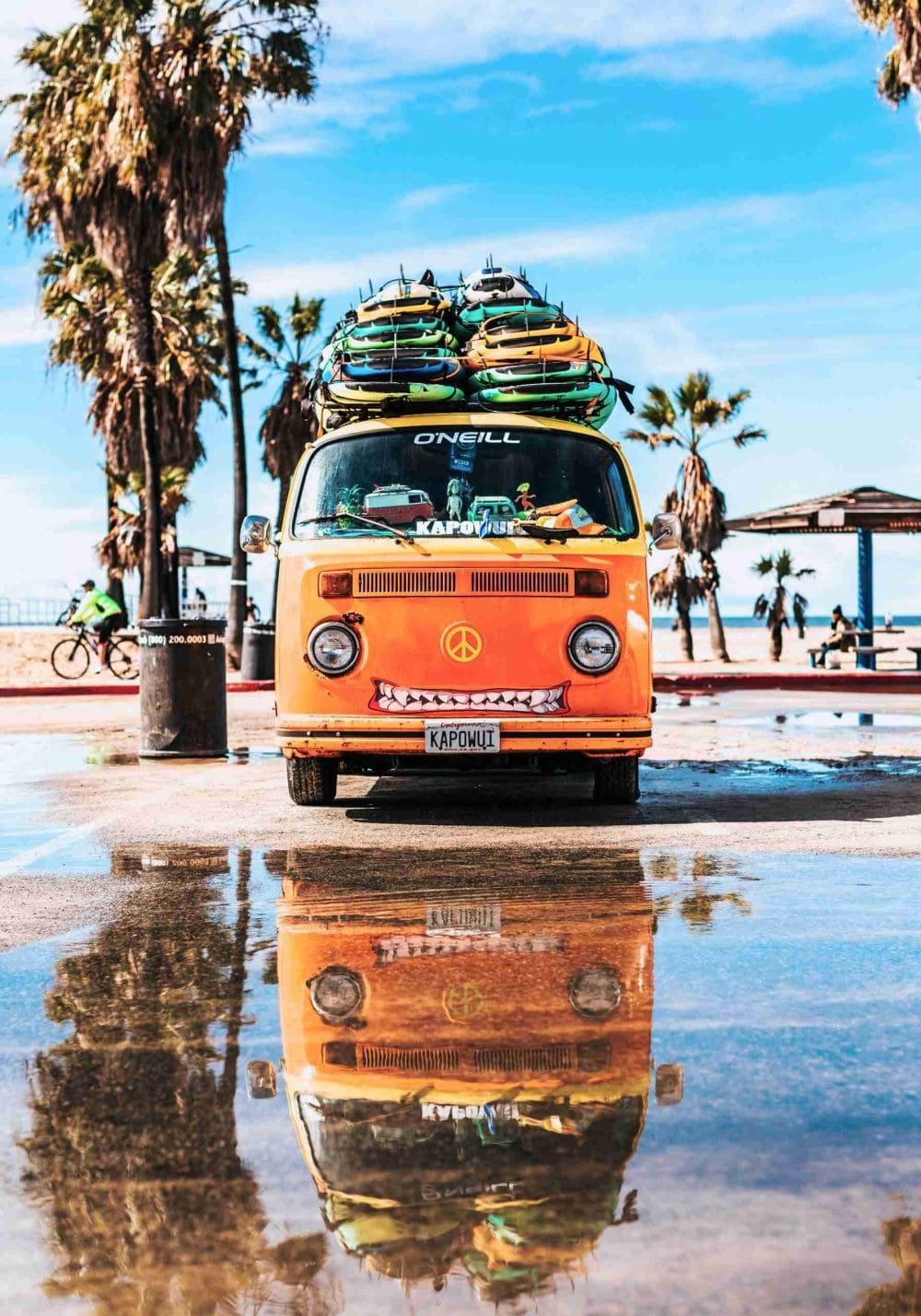 Surf Van Strand Poster