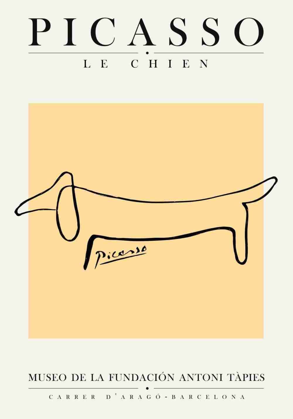 Picasso Hund Poster