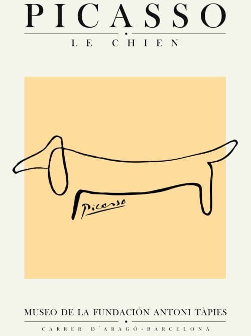 Picasso Hund Poster