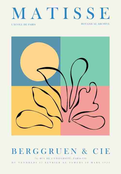 Matisse Moderna Färger Poster