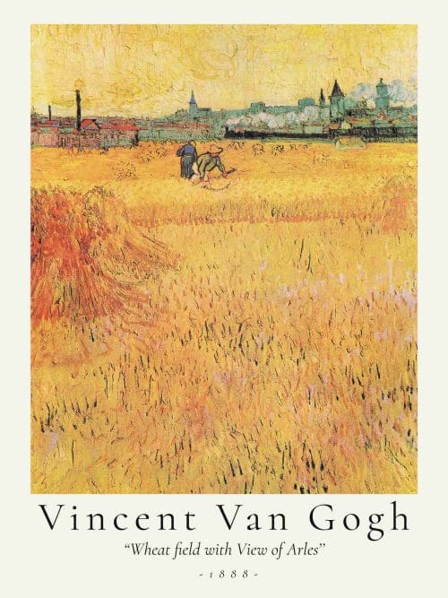 Vincent van Gogh Gyllene Vetefält Poster