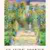 Claude Monet Trädgårdsvägen Poster