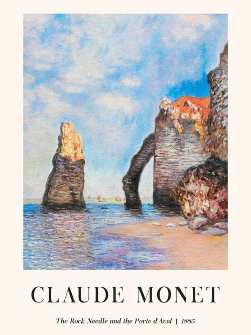 Claude Monet Majestätiska Klippor Poster