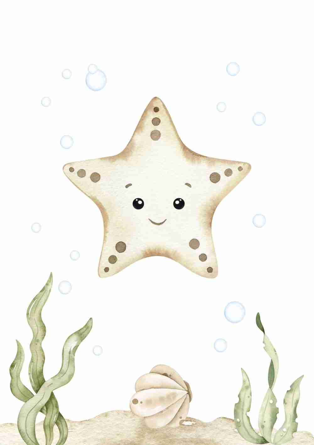 Lekfulla Stjärnfisken Poster
