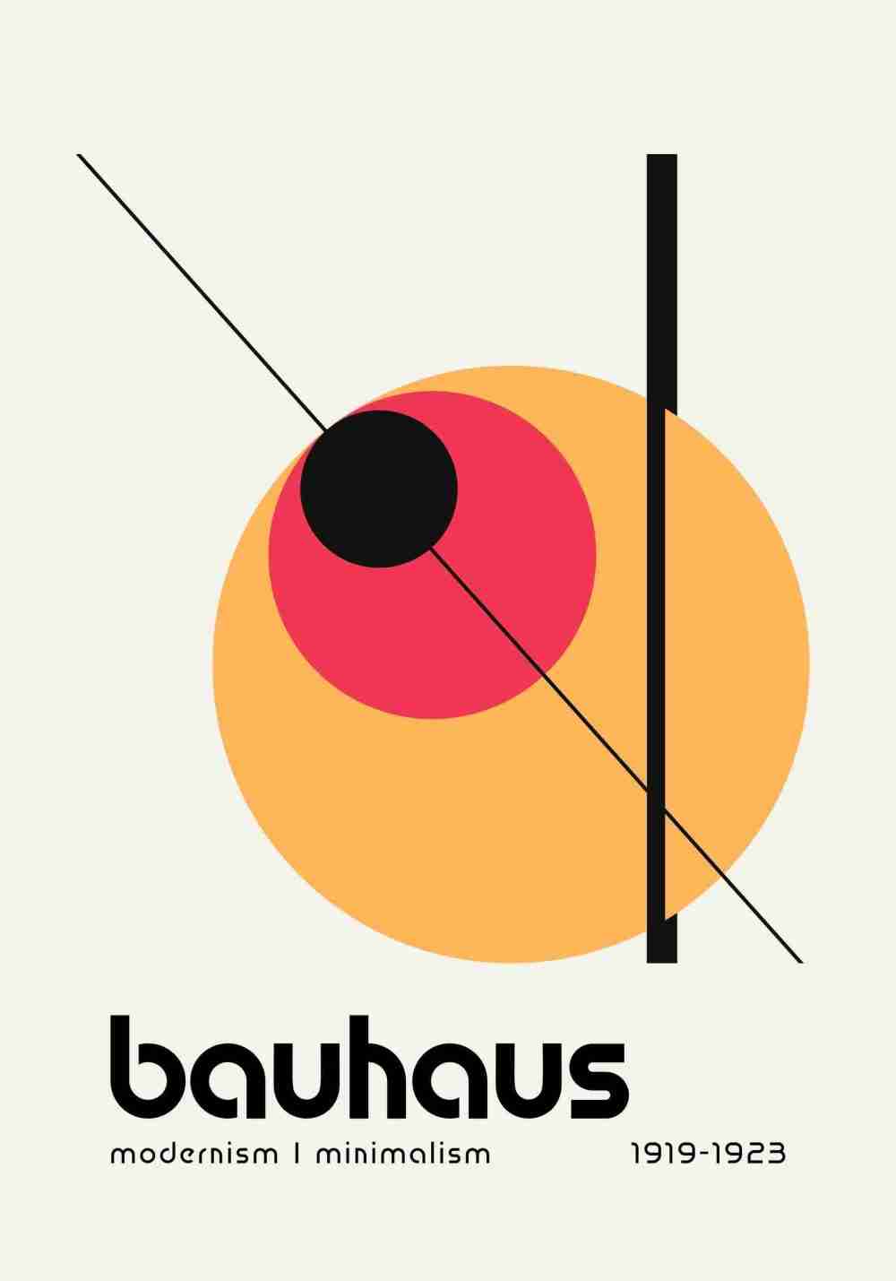 Bauhaus Minimalism Poster
