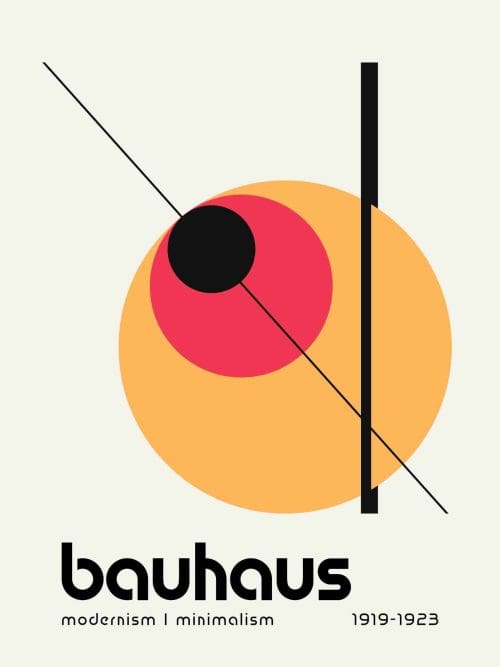 Bauhaus Minimalism Poster