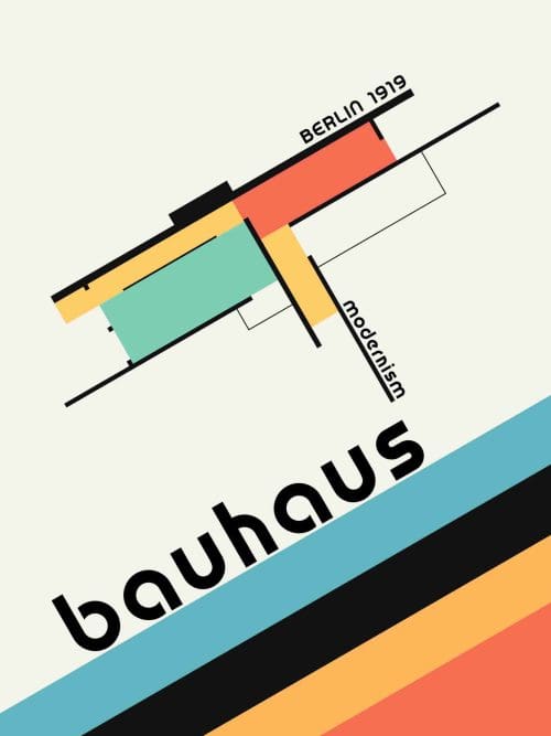 Geometrisk Bauhaus Poster