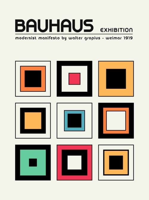 Bauhaus Exhibition Design Poster