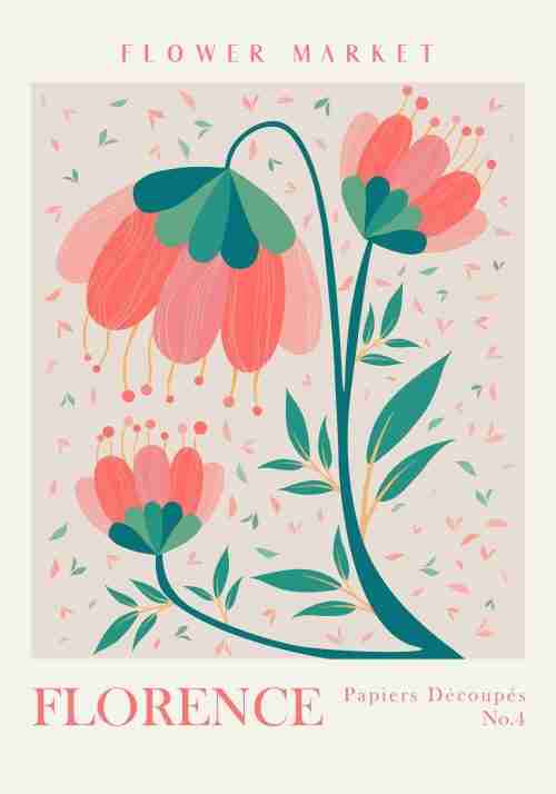 Florens Blomster Poster