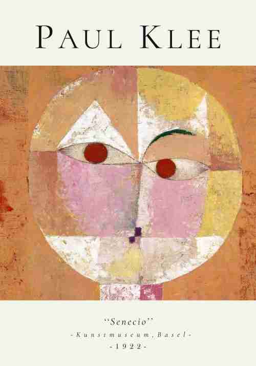 Paul Klee Abstrakt Ansikte Poster