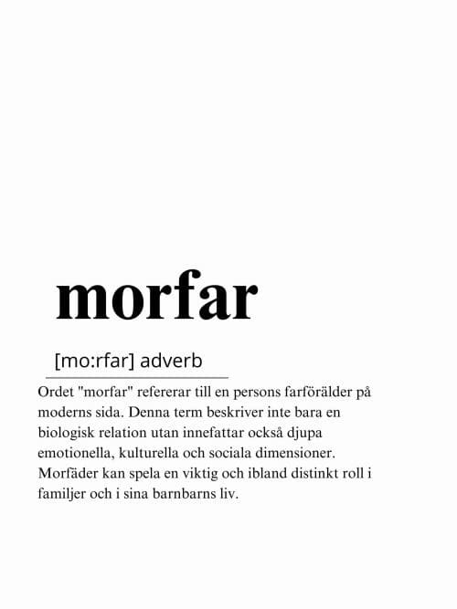 Morfar Poster