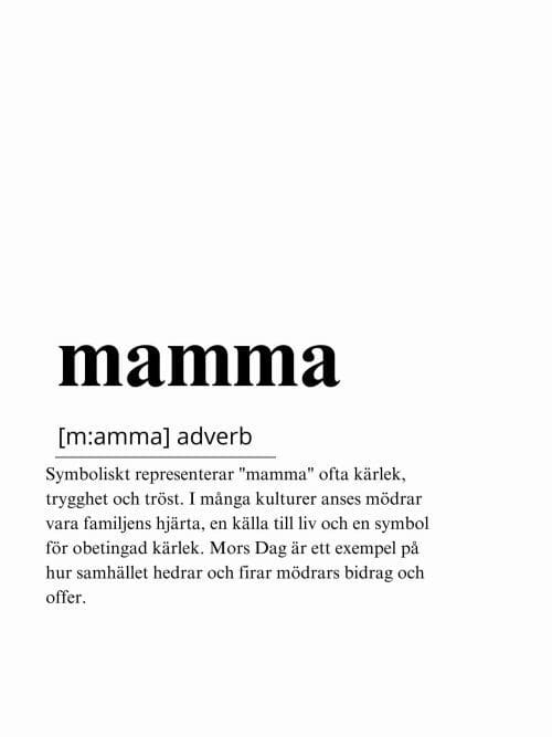 Mamma Poster