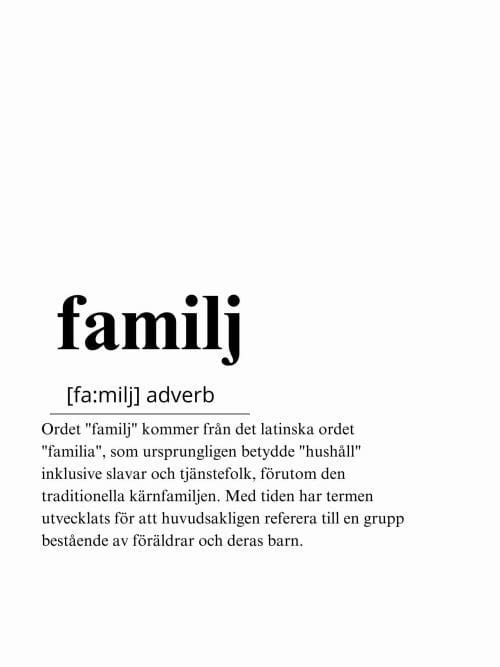 Familj Poster