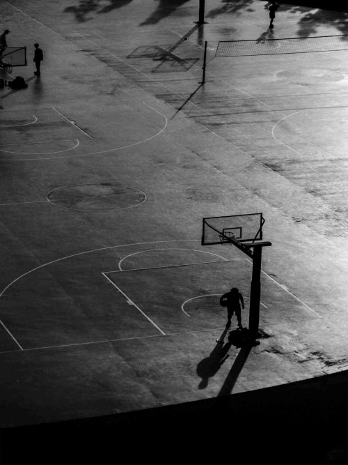 Basket i Skymningen Poster