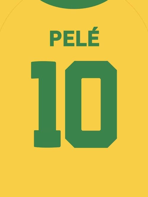 Pelé Fotbollströja Poster