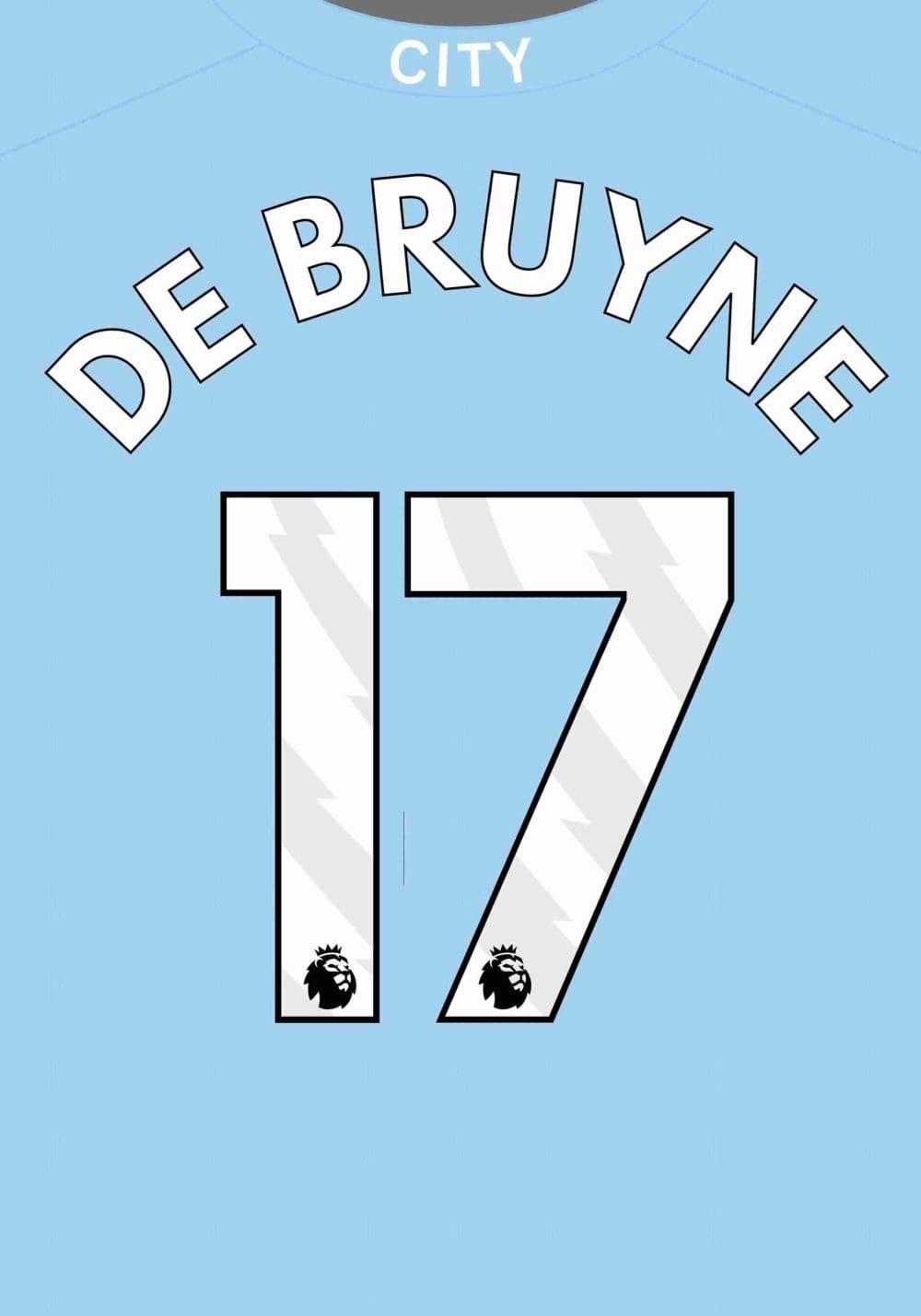 Kevin De Bruyne Fotbollströja Poster