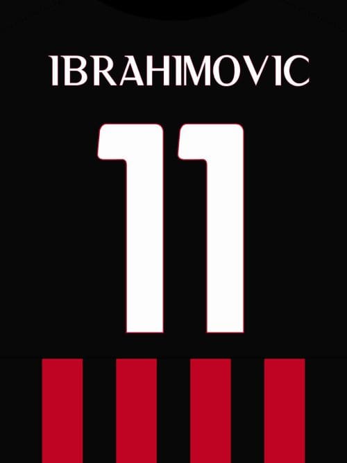 Zlatan Ibrahimovic Fotbollströja Poster