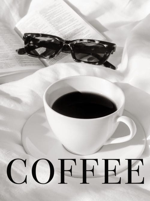 Minimalistisk Kaffe Poster