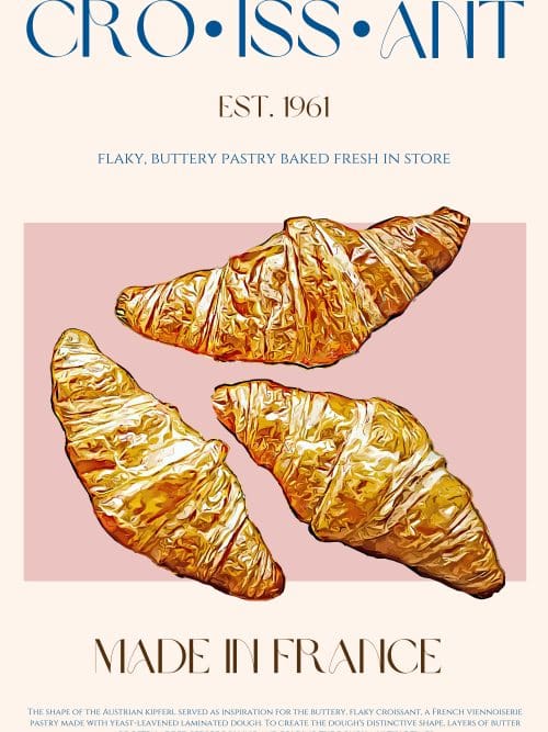 Croissant Poster