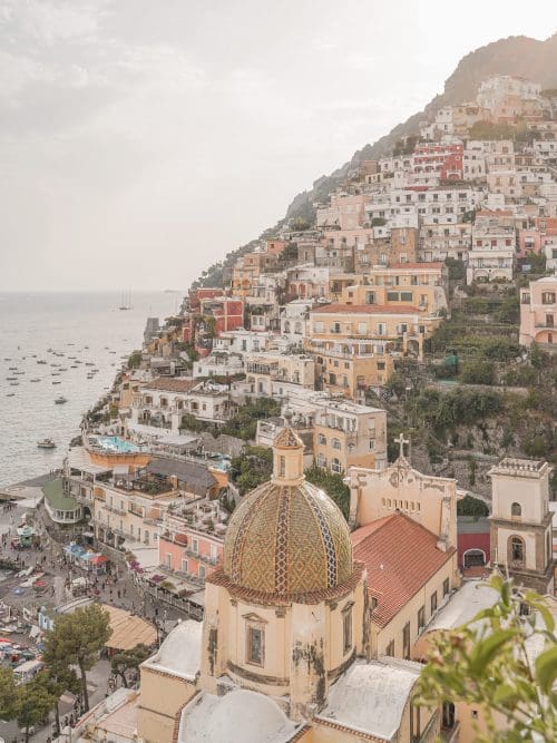 Utsikt över Positano Poster