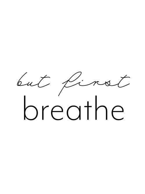 But First Breathe Poster