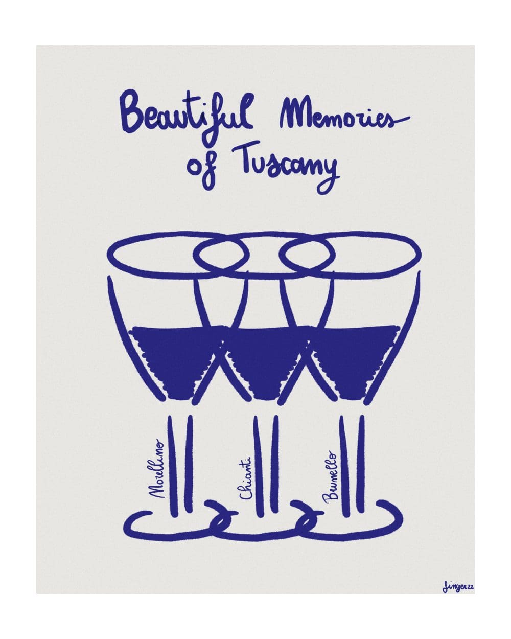 Beautiful Memories of Tuscany Poster