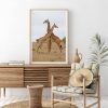 Giraffernas Eleganta Dans Poster