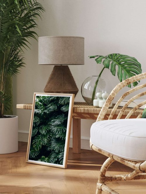 Monstera i Fokus Poster