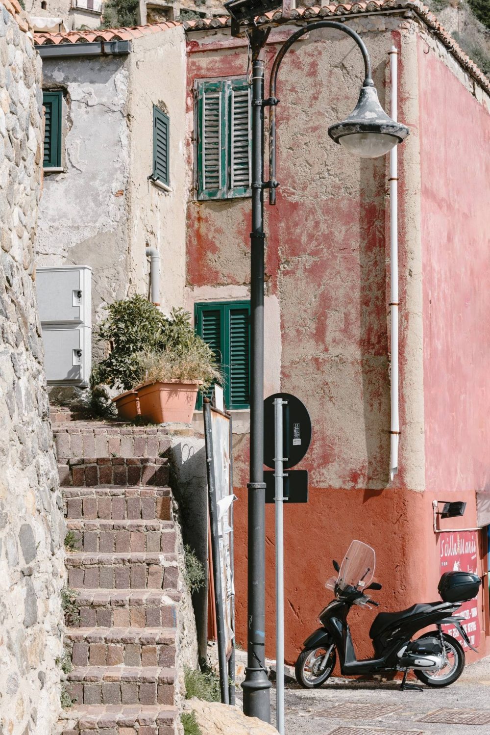 Färgstarka Gator i Italien Poster